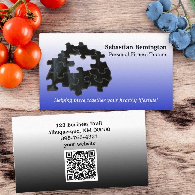 Missing Puzzle Piece QR Code Template