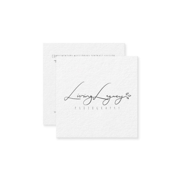 MISSIONARY PORTRAIT CARD | Gold Brush Minimalist
