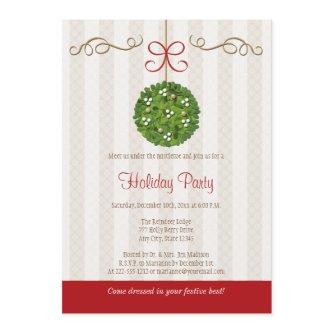 MISTLETOE HOLIDAY PARTY INVITATIONS