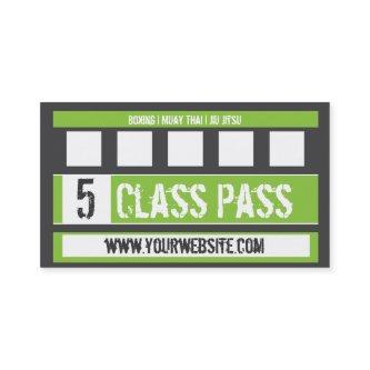 Mixed Martial Art  5 Class Pass Card