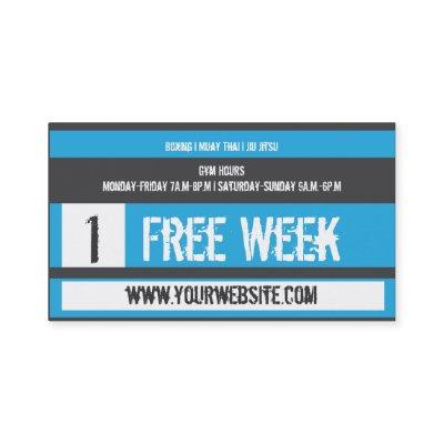 Mixed Martial Art  Free Week Card