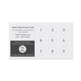 Mixed Martial Arts  loyalty card