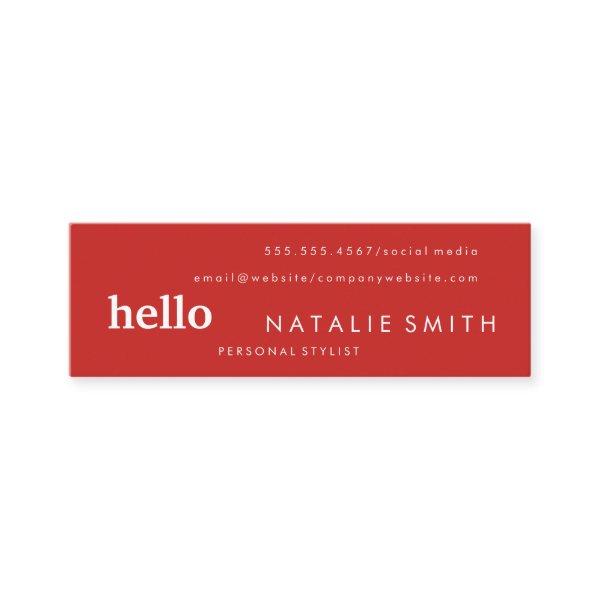 Mixed Text Red Mini