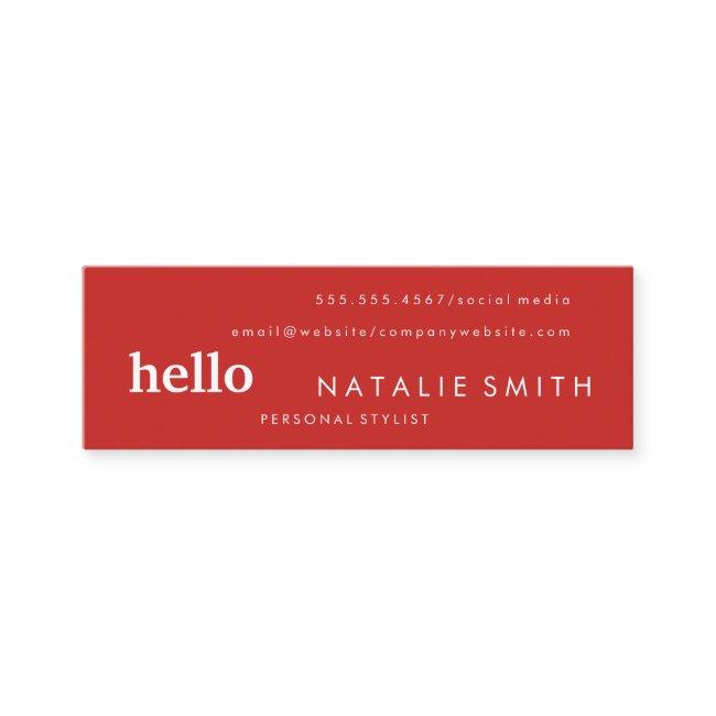 Mixed Text Red Mini