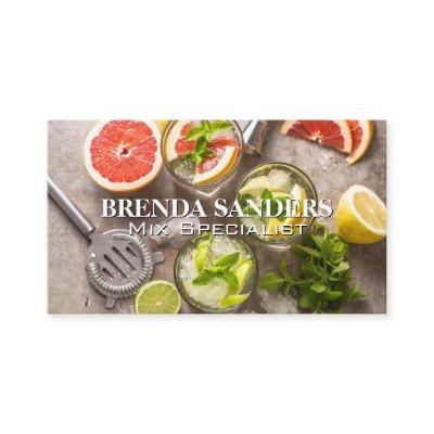 Mixing Summer Drink Cocktails | Top View