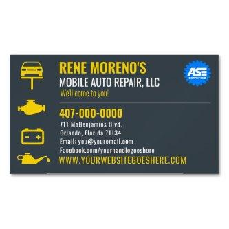 Mobile Automobile Car Repair Mechanic Template  Magnet