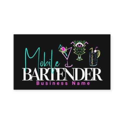 Mobile Bartender Club Bar Neon Drinks