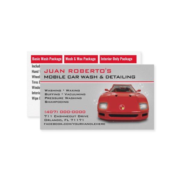 Mobile Car Wash Detailing Pressure Washing