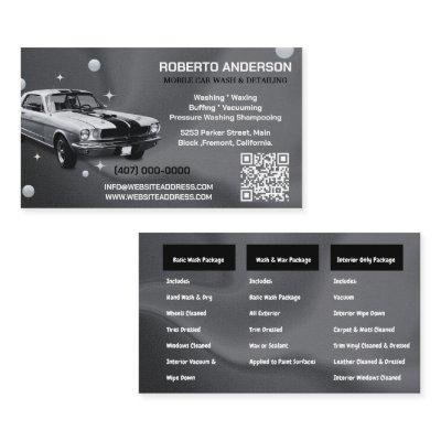 Mobile Car Wash Detailing Pressure Washing QR COD