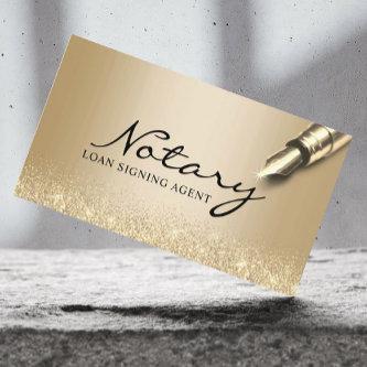 Mobile Notary Loan Signing Agent Modern Gold