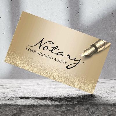 Mobile Notary Loan Signing Agent Modern Gold