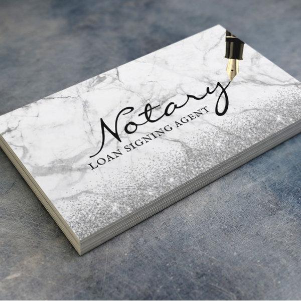 Mobile Notary Loan Signing Agent Modern Marble