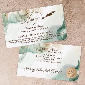 Mobile Notary & Loan Signing Agent Sage Green
