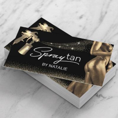 Mobile Spray Tan Bronze Body Gold Glitter Tanning