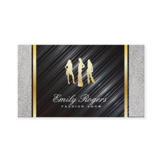 Models / Metallic & White Leather / Gold Trim