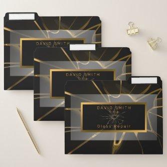 Modern 2in1 Professional Glass  & File Folder