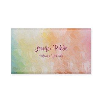 Modern Abstract Art Trendy Colorful Design Elegant