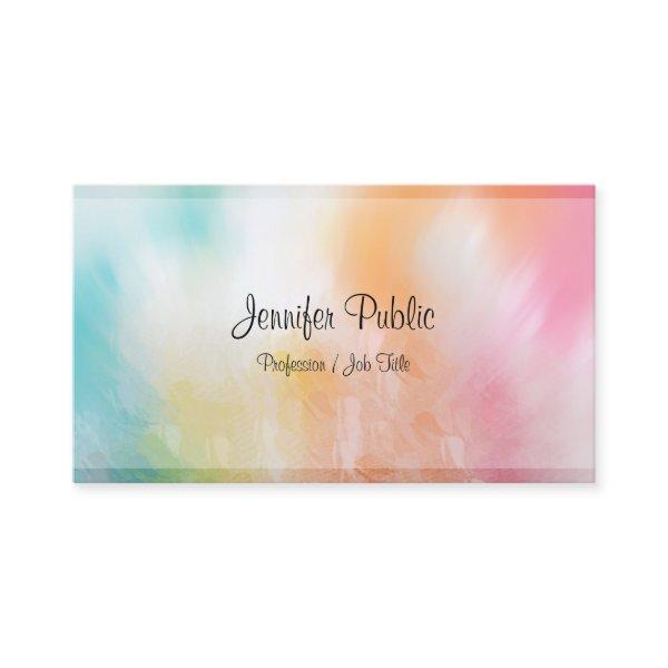 Modern Abstract Art Trendy Elegant Colorful Design