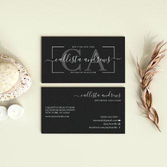 Modern Abstract Black Earth Tone Signature Script