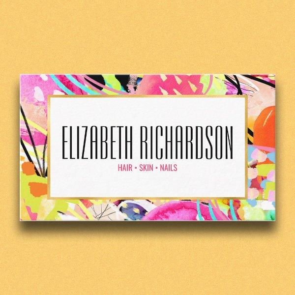 Modern Abstract Colorful Neon Bold Vibrant