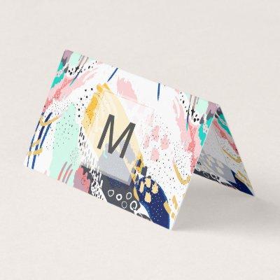 Modern abstract creative brush strokes