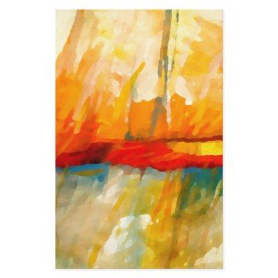 Modern Abstract Expressionist Painting Stationery