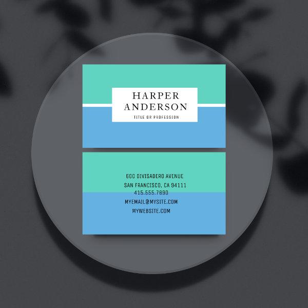 Modern Abstract Green & Blue Professional Business
