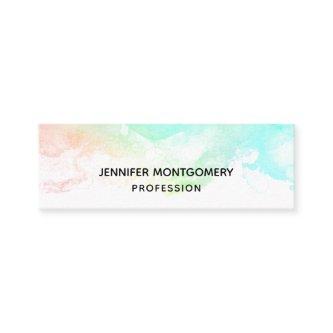 Modern Abstract Green & Blue Watercolor Swirls Mini