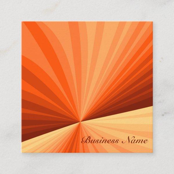 Modern Abstract Orange Red Vanilla Graphic Fractal Square