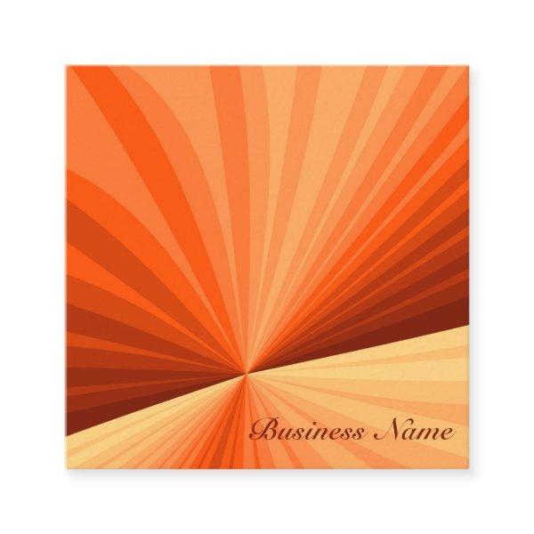 Modern Abstract Orange Red Vanilla Graphic Fractal Square