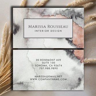 Modern Abstract Watercolor Interior Designer