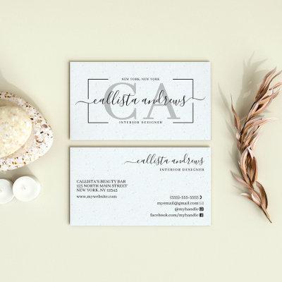 Modern Abstract White Earth Tone Signature Script