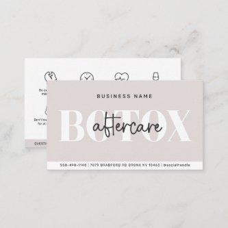 Modern Aftercare Botox Instructions