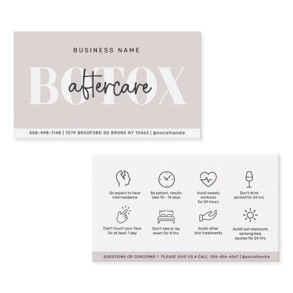 Modern Aftercare Botox Instructions