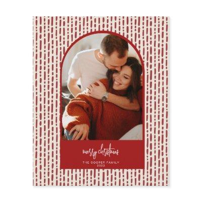 Modern Arch Christmas Card Flyer