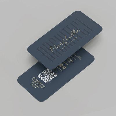 Modern Architecture Architect Developer Dark Blue
