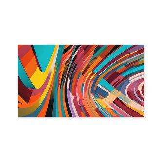 Modern art pattern bright bold geometric shapes