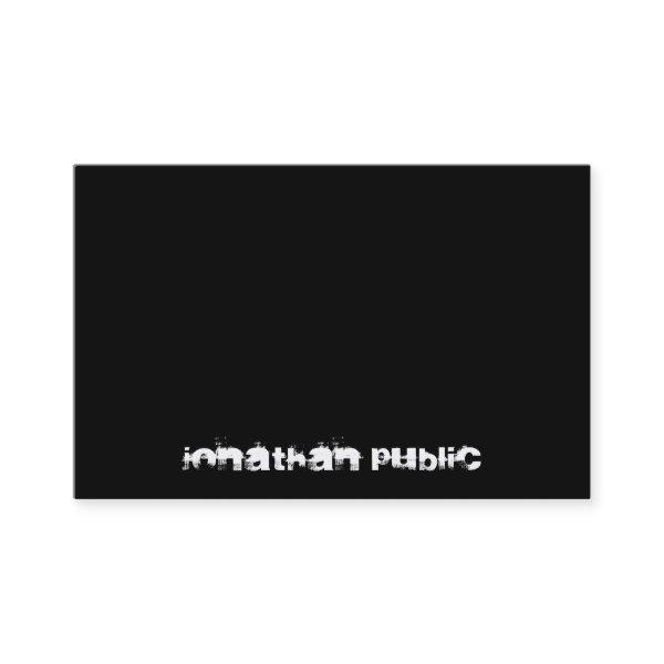 Modern B&W Elegant Distressed Text Black And White