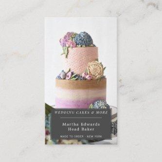 Modern bakery rustic wedding cake photography