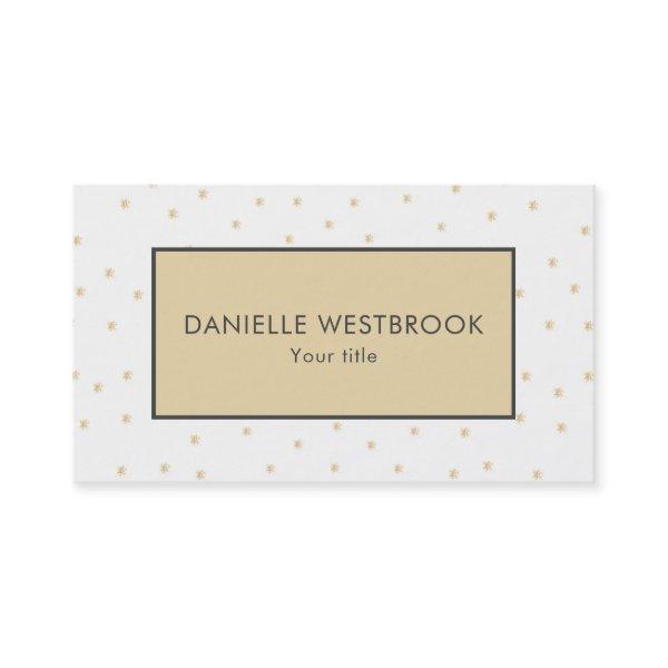 Modern Beige and White Star Pattern