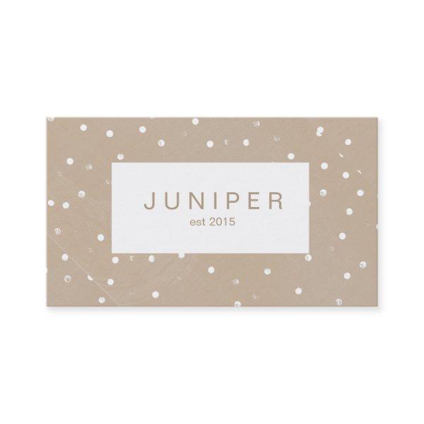 Modern Beige Natural Polka Dots
