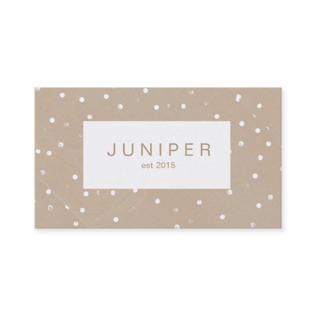 Modern Beige Natural Polka Dots