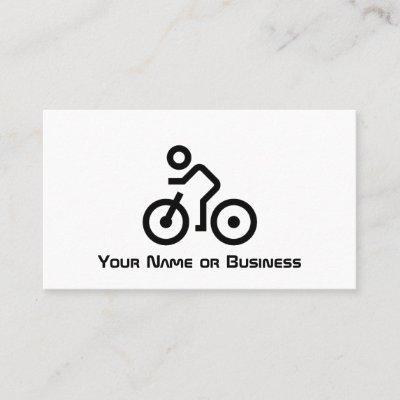 Modern Bike Symbol Black and White Bicycle Cyclist