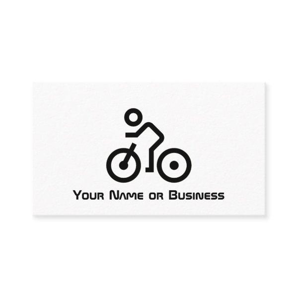 Modern Bike Symbol Black and White Bicycle Cyclist