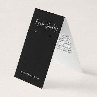 Modern Black and White Earring Background