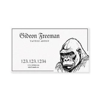 Modern Black and White Gorilla Tattoo Artist