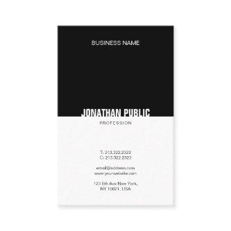 Modern Black And White Professional Plain Elegant
