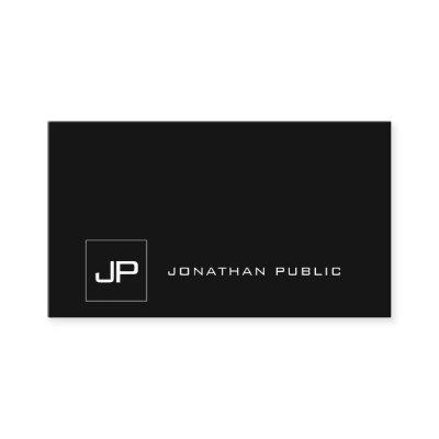 Modern Black And White Template Cool Monogram
