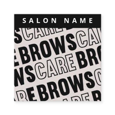 Modern Black Brows Aftercare PMU Brow Instruction  Square
