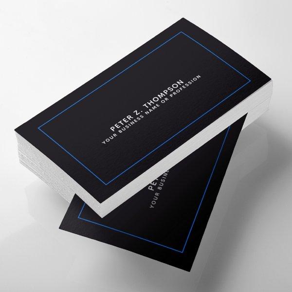 Modern black  with thin blue line